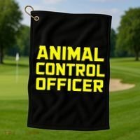 Animal Control Officer Halloween Costume Golf Towel thumb 1