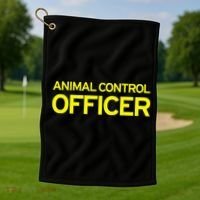 Animal Control Officer Halloween Costume Golf Towel thumb 1