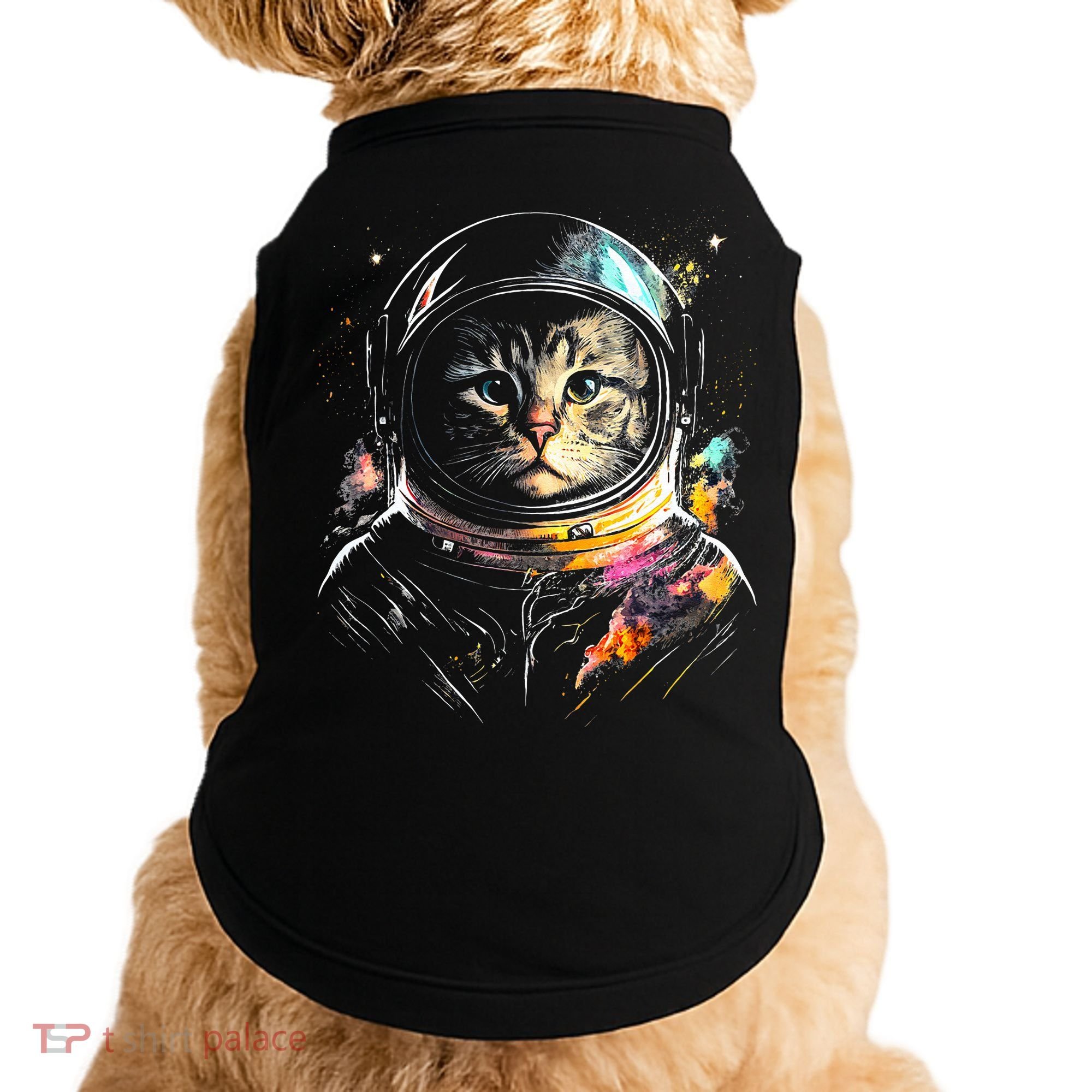 Astronaut Cat Or Funny Space Cat On Galaxy Cat Lover Day Doggie Tank