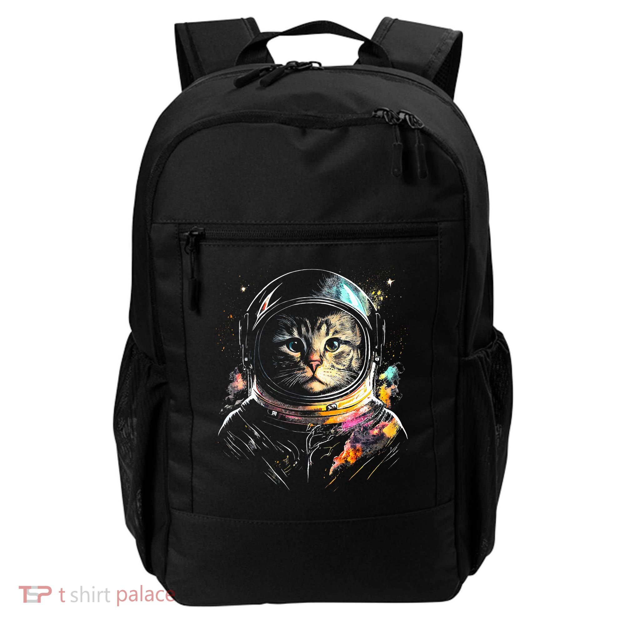 Astronaut Cat Or Funny Space Cat On Galaxy Cat Lover Day Backpack