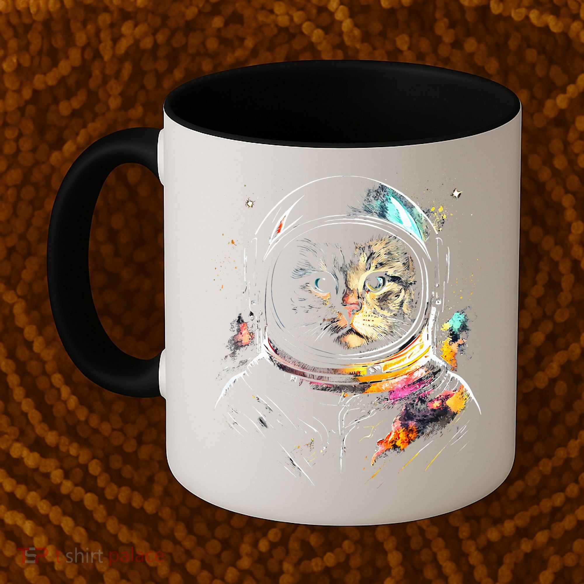 Astronaut Cat Or Funny Space Cat On Galaxy Cat Lover Day Coffee Mug