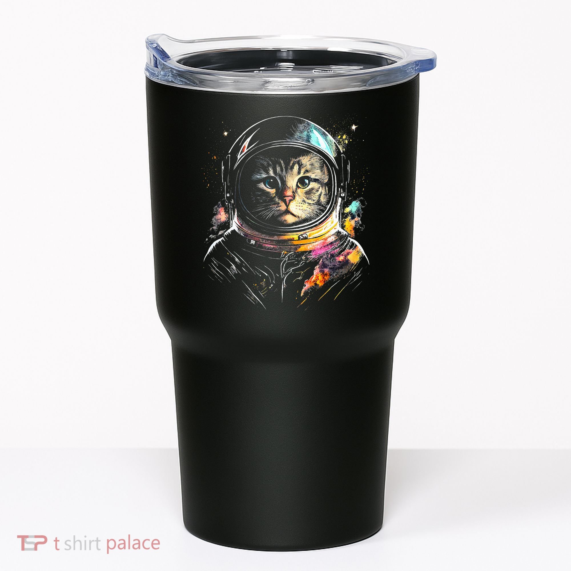 Astronaut Cat Or Funny Space Cat On Galaxy Cat Lover Day Tumbler