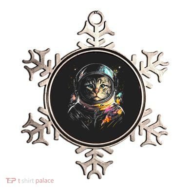 Astronaut Cat Or Funny Space Cat On Galaxy Cat Lover Day Ornament