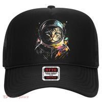 Astronaut Cat Or Funny Space Cat On Galaxy Cat Lover Day Hat thumb 0