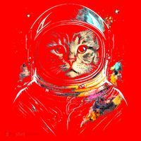 Astronaut Cat Or Funny Space Cat On Galaxy Cat Lover Day Santa Hat thumb 1