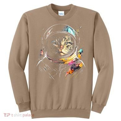 Astronaut Cat Or Funny Space Cat On Galaxy Cat Lover Day Sweatshirt
