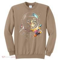 Astronaut Cat Or Funny Space Cat On Galaxy Cat Lover Day Sweatshirt thumb 0