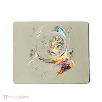 Astronaut Cat Or Funny Space Cat On Galaxy Cat Lover Day Mousepad thumb 0