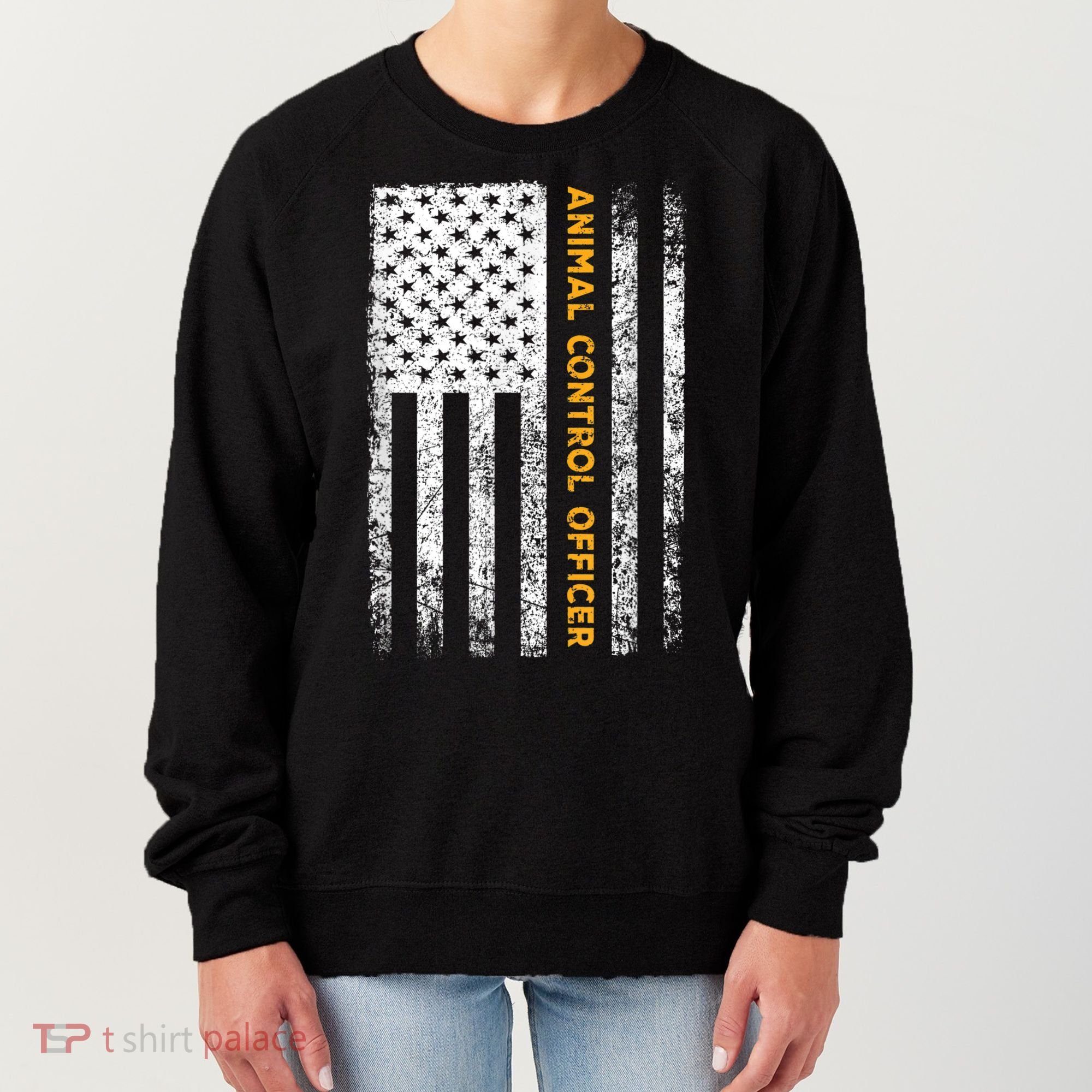 Animal Control Officer Flag Wildlife Rescue Patrol Control Women's Sweatshirt
