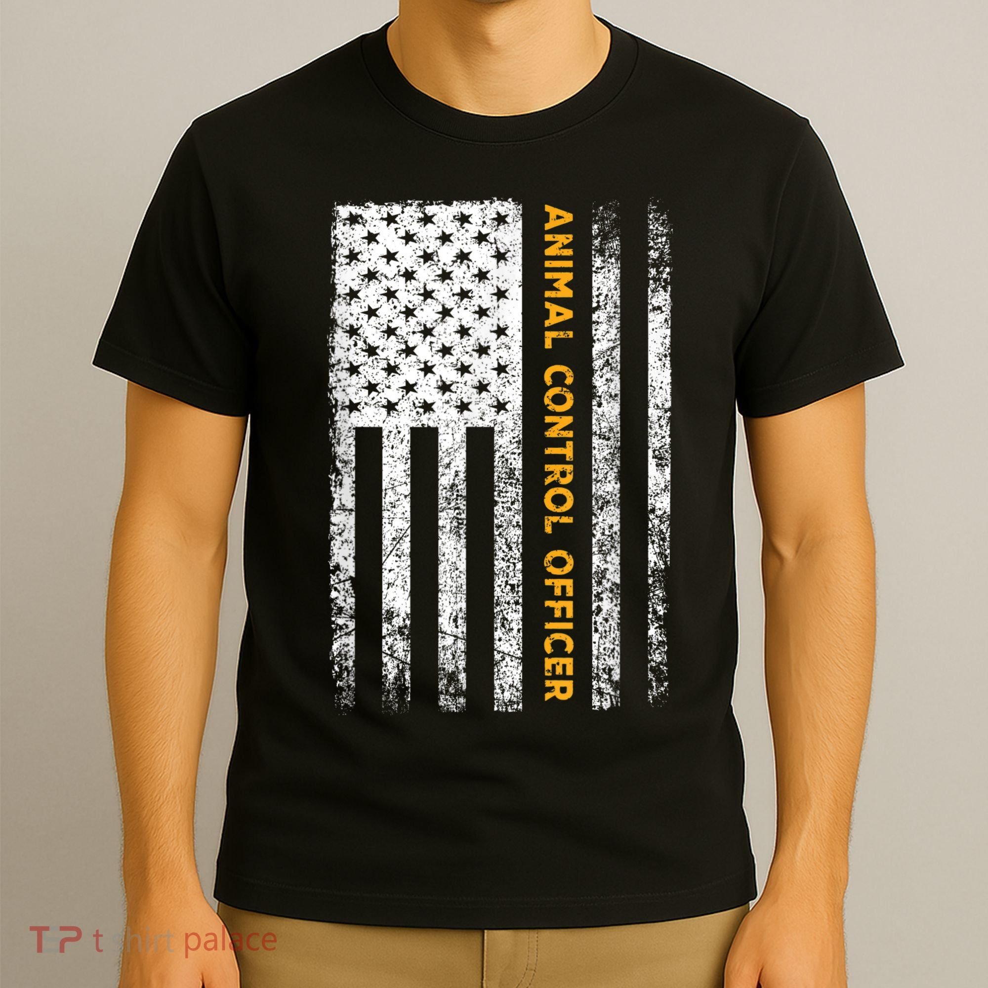 Animal Control Officer Flag Wildlife Rescue Patrol Control T-Shirt