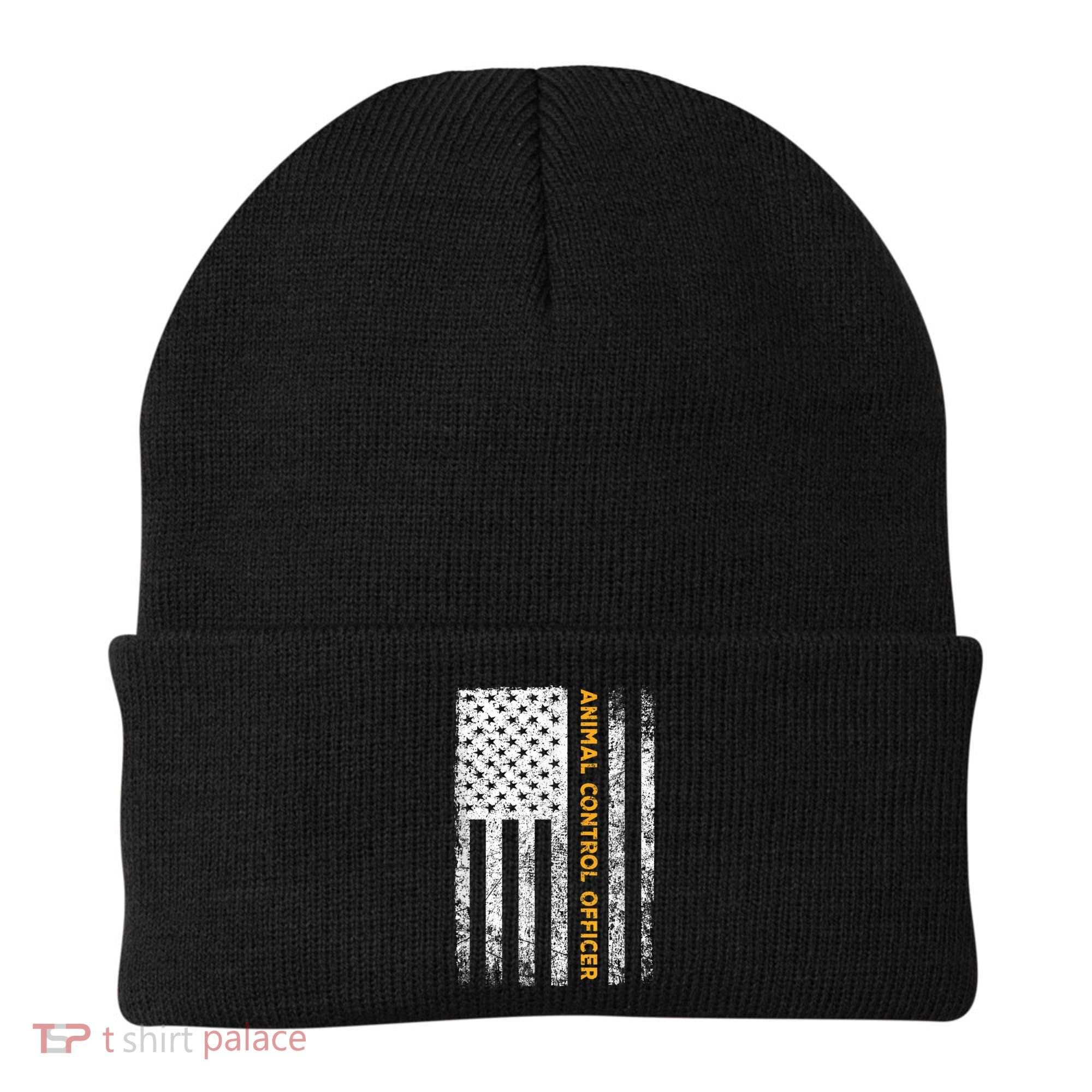 Animal Control Officer Flag Wildlife Rescue Patrol Control Beanie