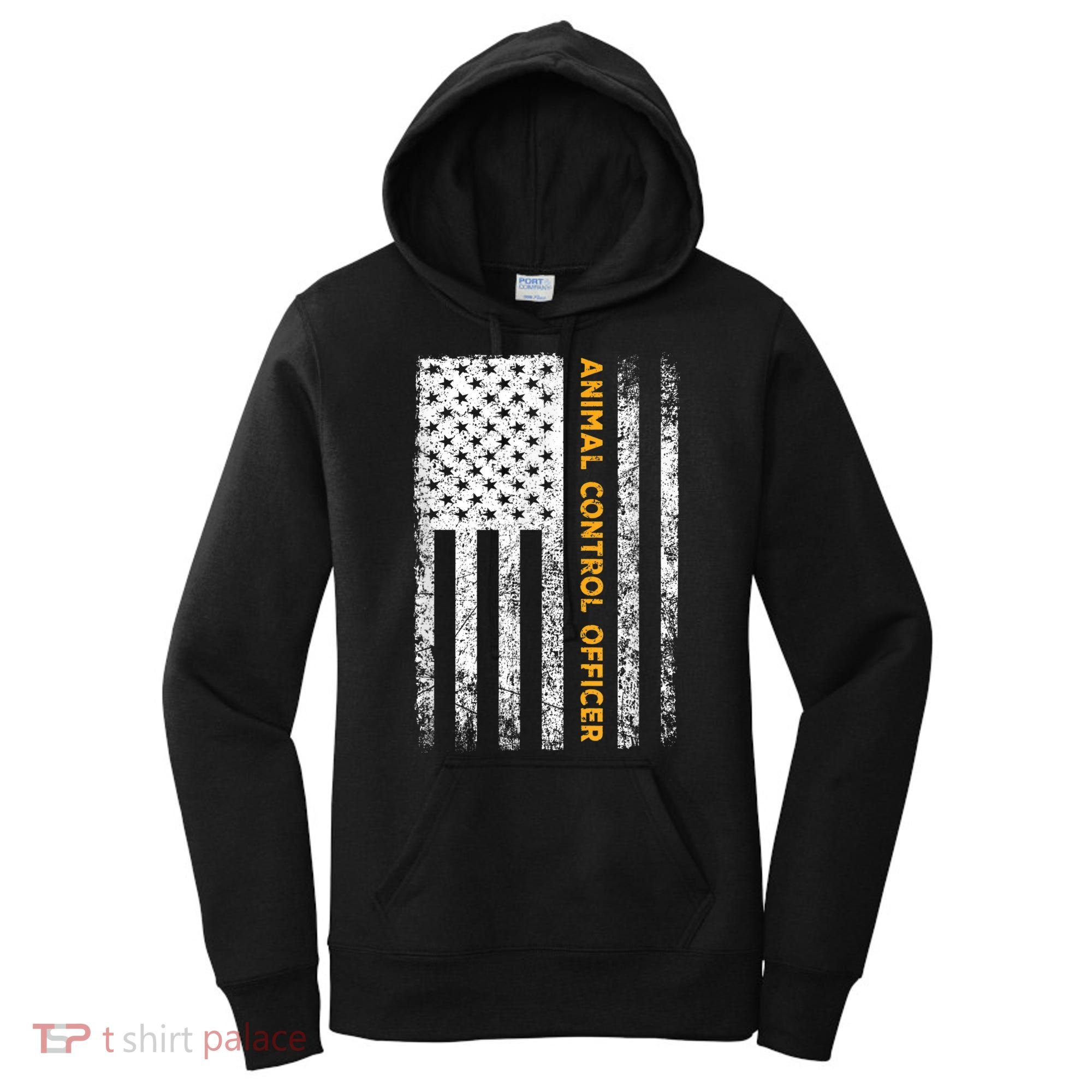 Animal Control Officer Flag Wildlife Rescue Patrol Control Women's Hoodie