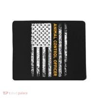 Animal Control Officer Flag Wildlife Rescue Patrol Control Mousepad thumb 0