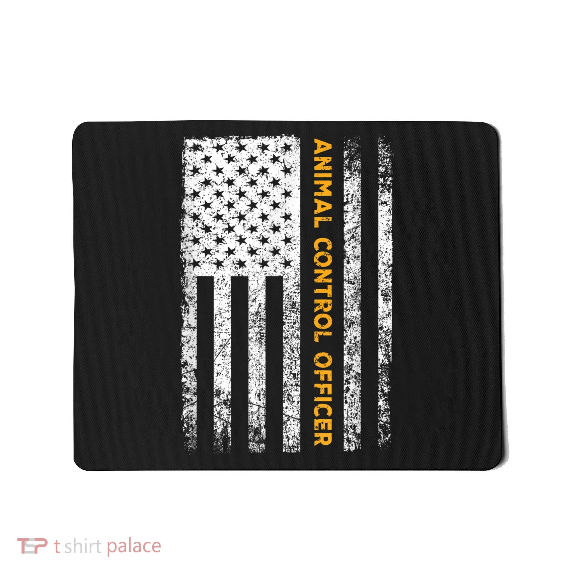 Animal Control Officer Flag Wildlife Rescue Patrol Control Mousepad