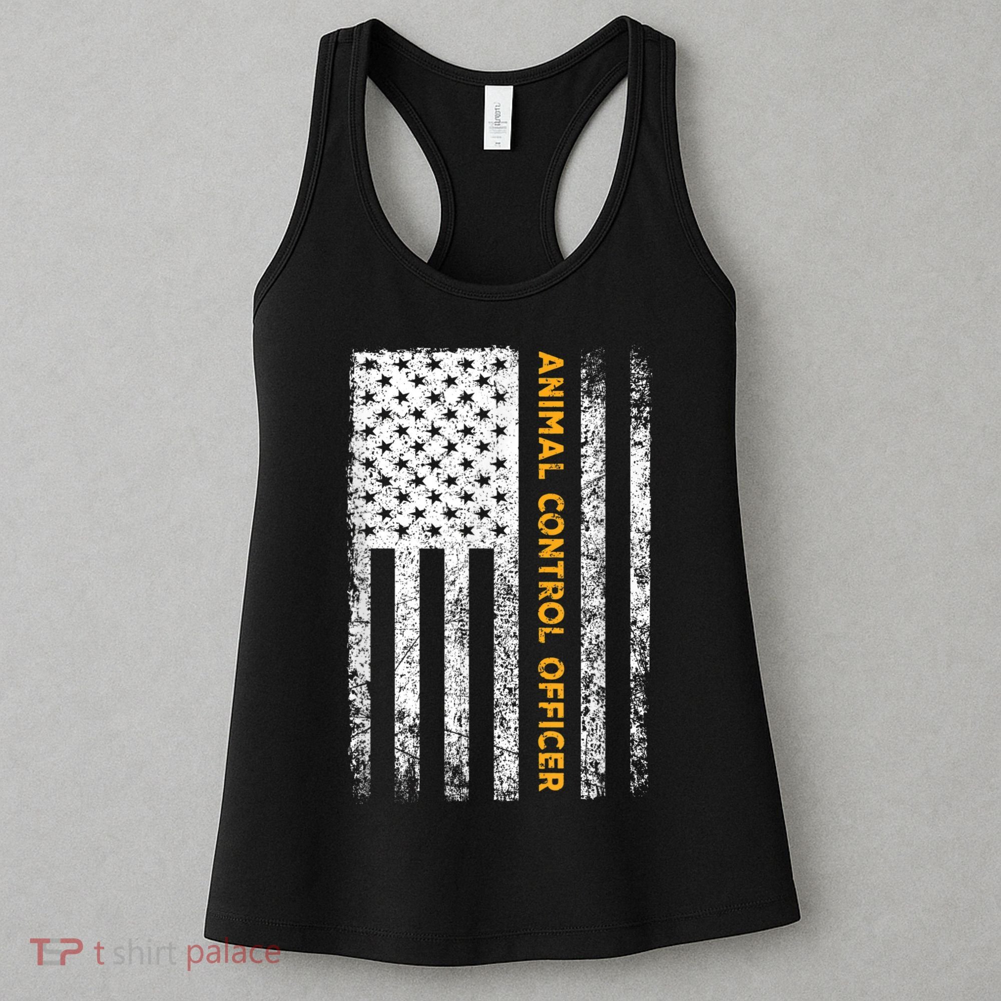 Animal Control Officer Flag Wildlife Rescue Patrol Control Women's Tank Top