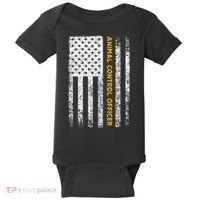 Animal Control Officer Flag Wildlife Rescue Patrol Control Baby Bodysuit thumb 0