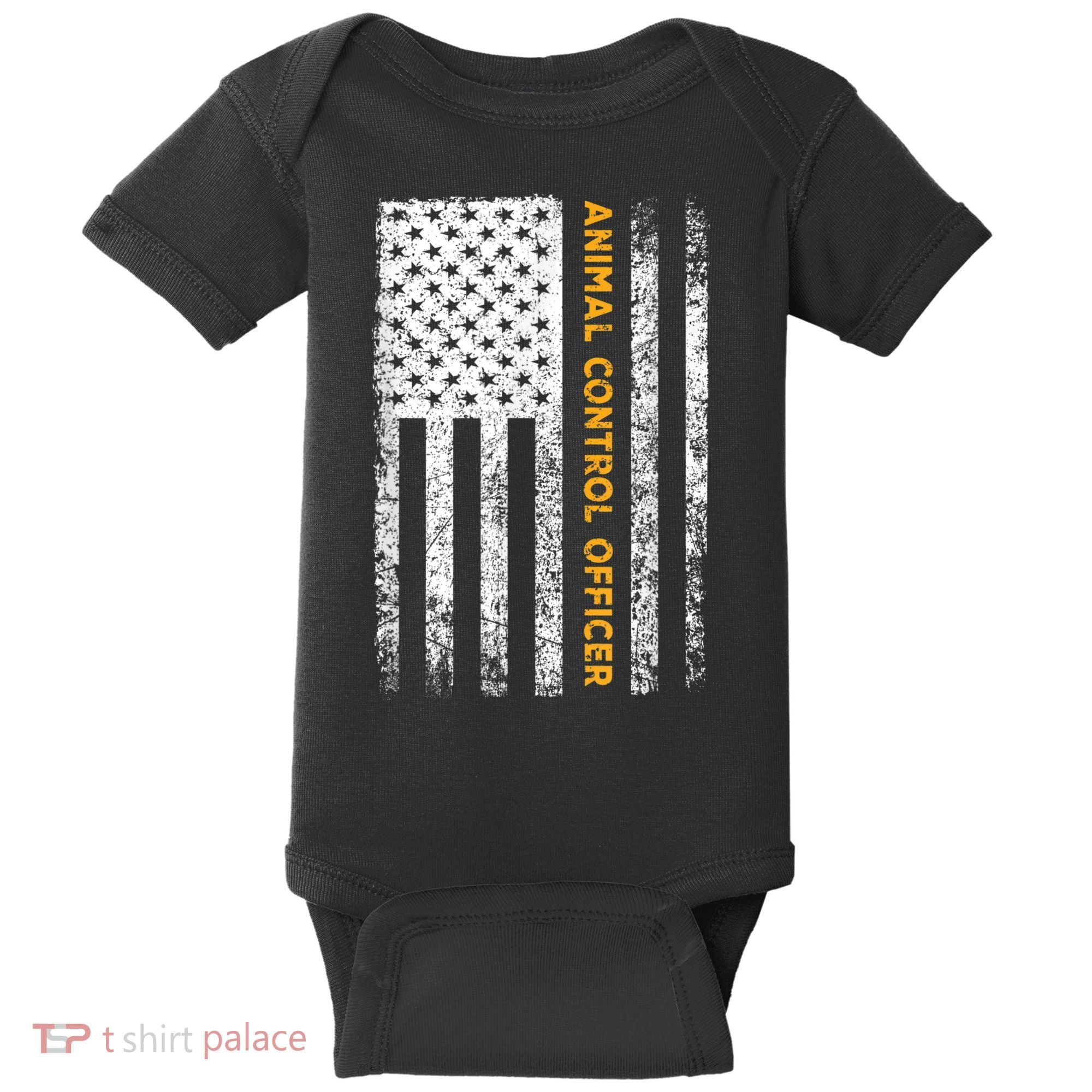 Animal Control Officer Flag Wildlife Rescue Patrol Control Baby Bodysuit