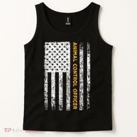 Animal Control Officer Flag Wildlife Rescue Patrol Control Tank Top thumb 2