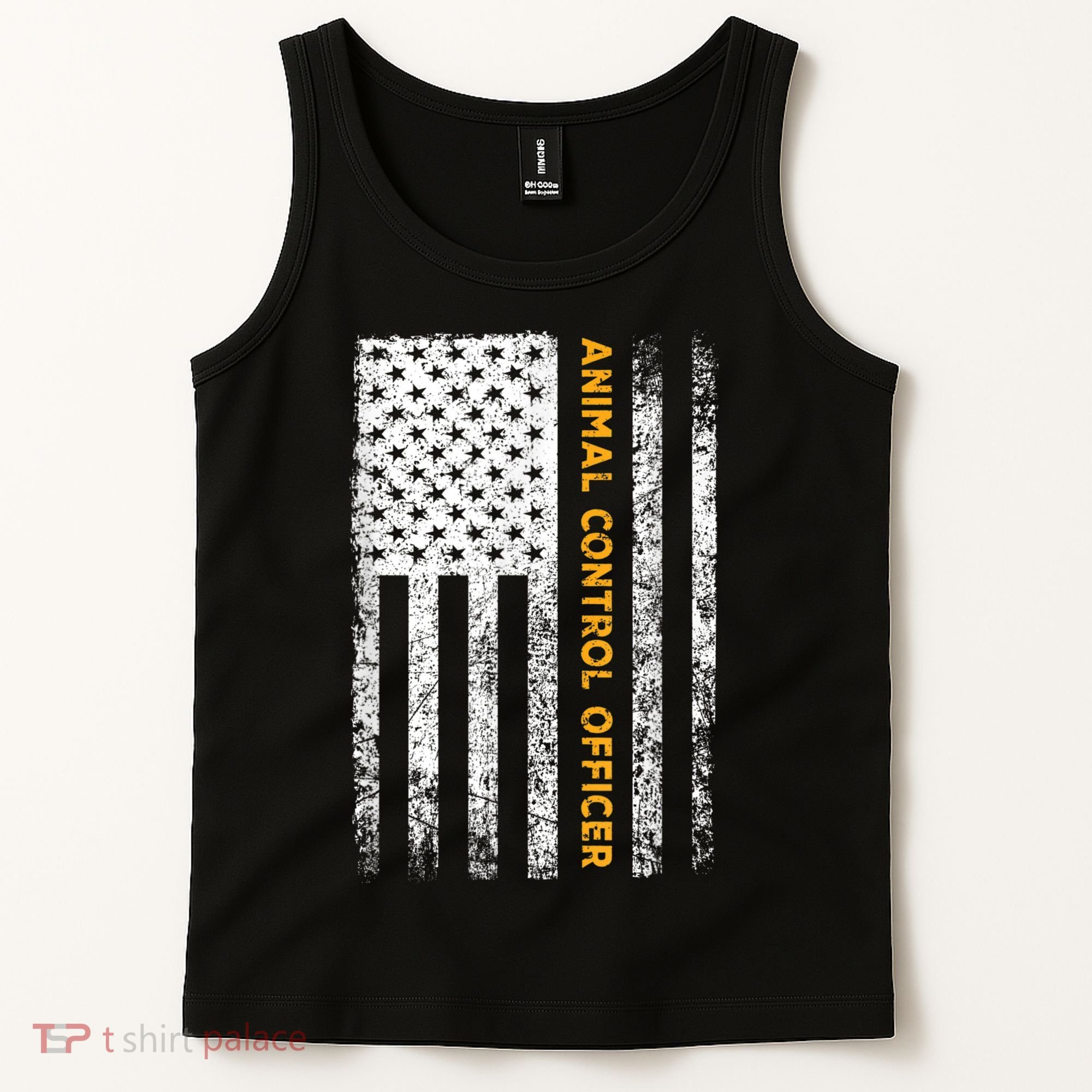 Animal Control Officer Flag Wildlife Rescue Patrol Control Tank Top