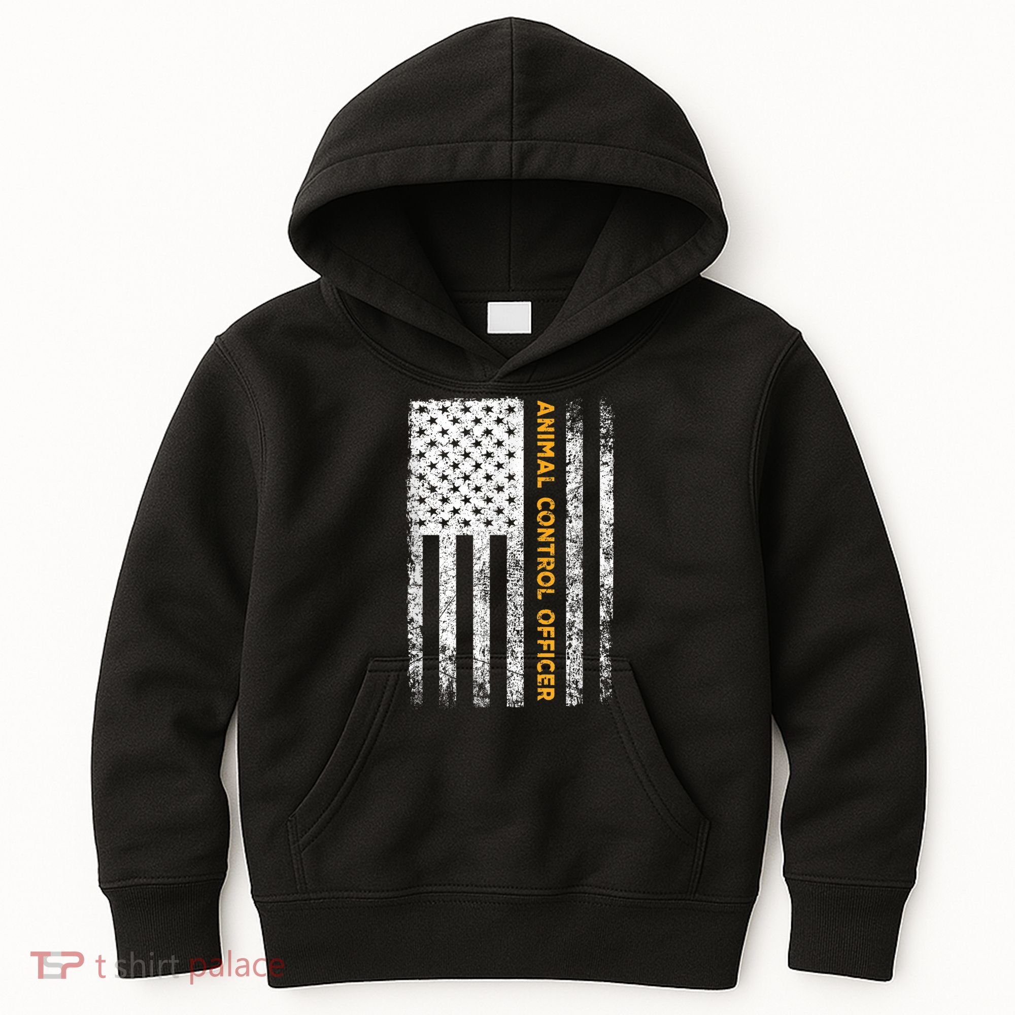 Animal Control Officer Flag Wildlife Rescue Patrol Control Kids Hoodie