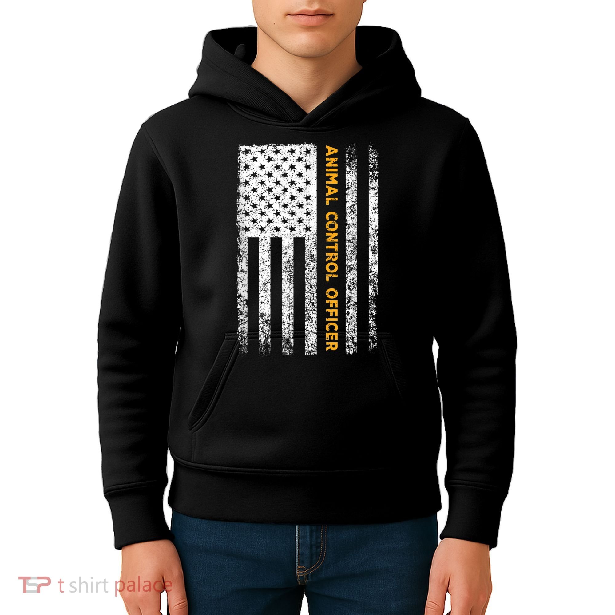 Animal Control Officer Flag Wildlife Rescue Patrol Control Kids Hoodie