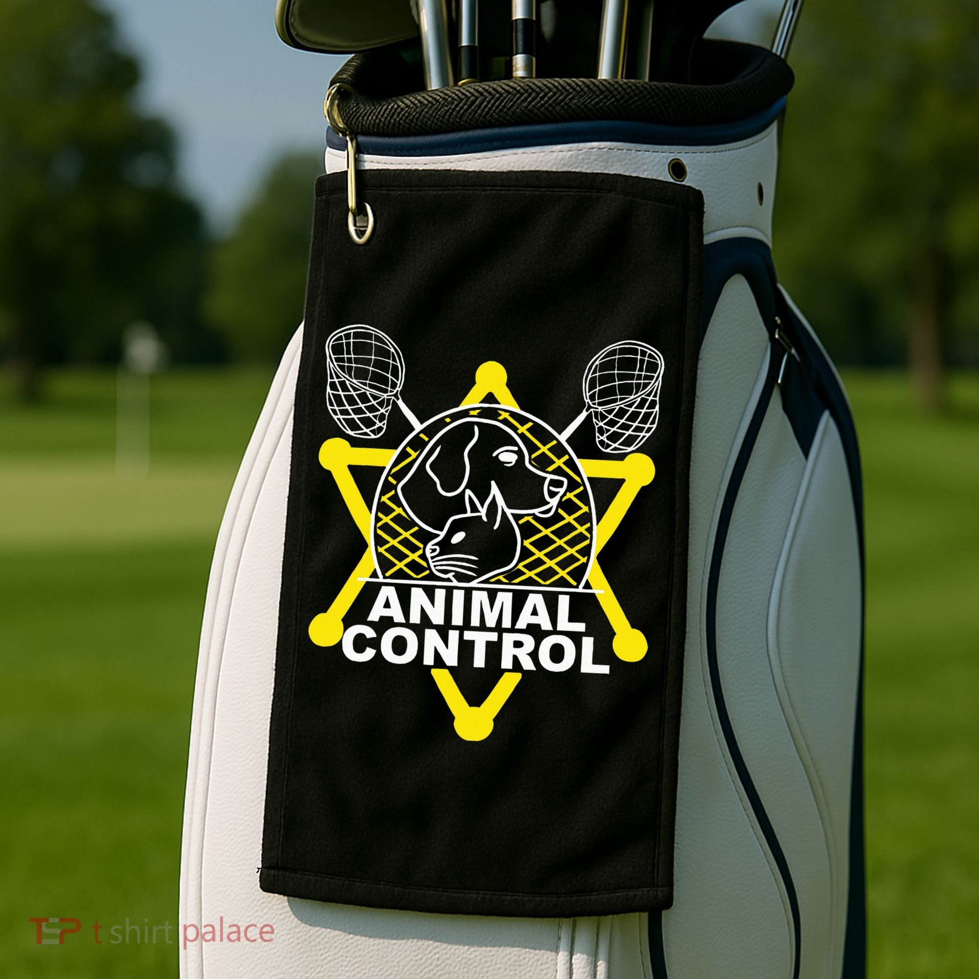 Animal Control Officer Catcher Cats Dogs Golf Towel