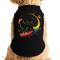 Astronaut Cat or Funny Galaxy Cat on Space Cat Lover Doggie Tank thumb 0