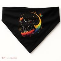 Astronaut Cat or Funny Galaxy Cat on Space Cat Lover USA-Made Doggie Bandana thumb 0