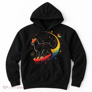 Astronaut Cat or Funny Galaxy Cat on Space Cat Lover Hoodie