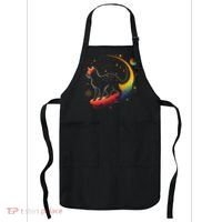 Astronaut Cat or Funny Galaxy Cat on Space Cat Lover Apron thumb 0
