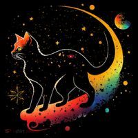 Astronaut Cat or Funny Galaxy Cat on Space Cat Lover Women's Hoodie thumb 2