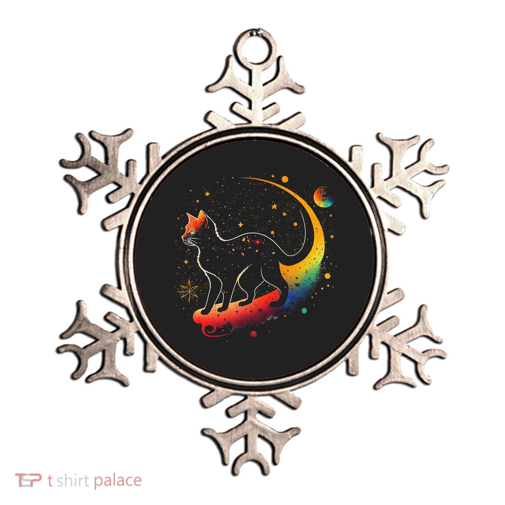 Astronaut Cat or Funny Galaxy Cat on Space Cat Lover Ornament