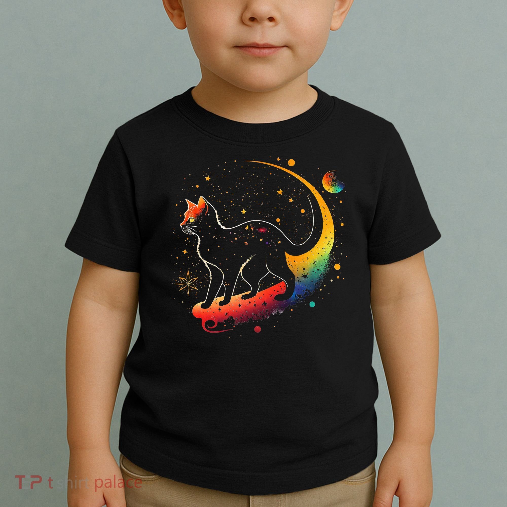 Astronaut Cat or Funny Galaxy Cat on Space Cat Lover Toddler T-Shirt