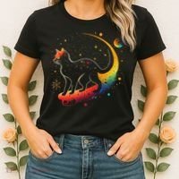 Astronaut Cat or Funny Galaxy Cat on Space Cat Lover Women's T-Shirt thumb 2