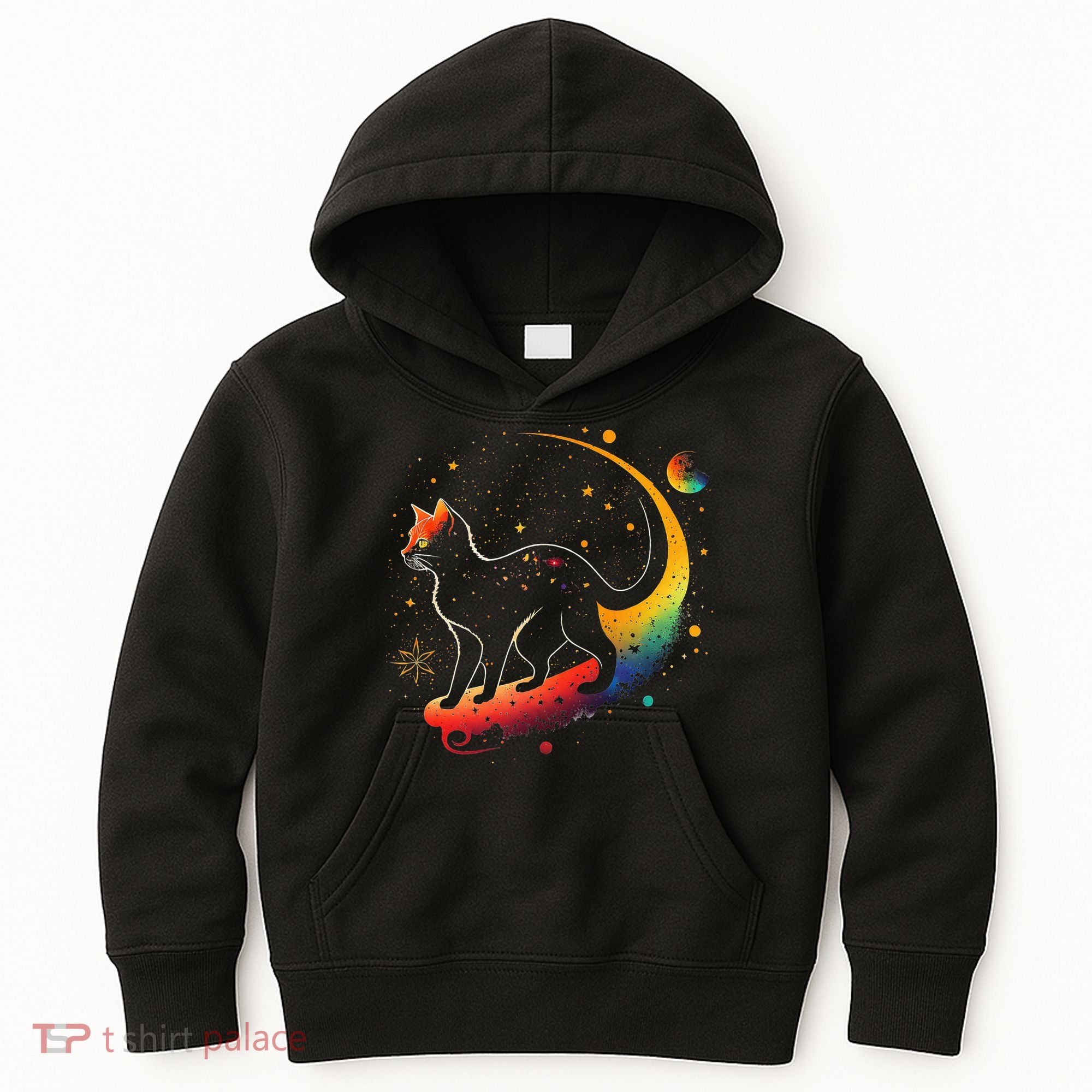 Astronaut Cat or Funny Galaxy Cat on Space Cat Lover Kids Hoodie