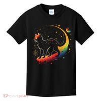 Astronaut Cat or Funny Galaxy Cat on Space Cat Lover Kids T-Shirt thumb 0