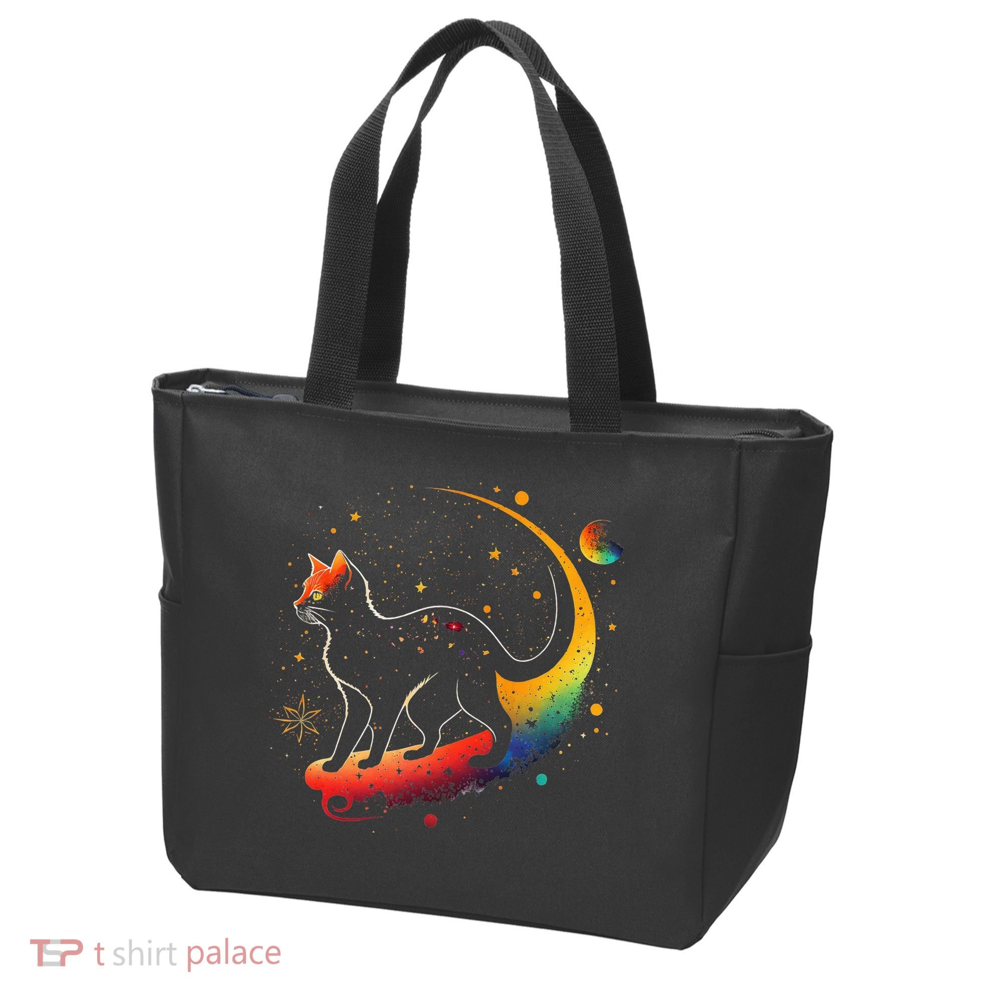 Astronaut Cat or Funny Galaxy Cat on Space Cat Lover Tote Bag