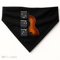 Acoustic Guitar Chords USA-Made Doggie Bandana thumb 0