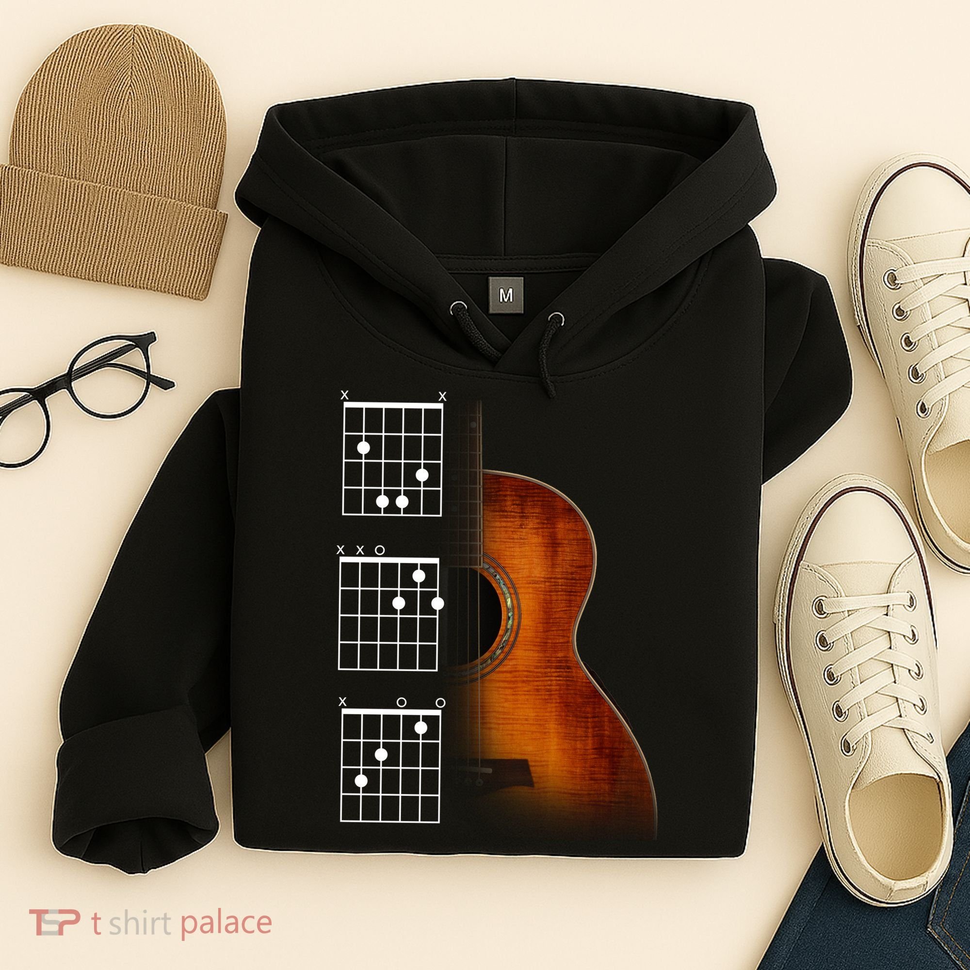 Acoustic Guitar Chords Hoodie