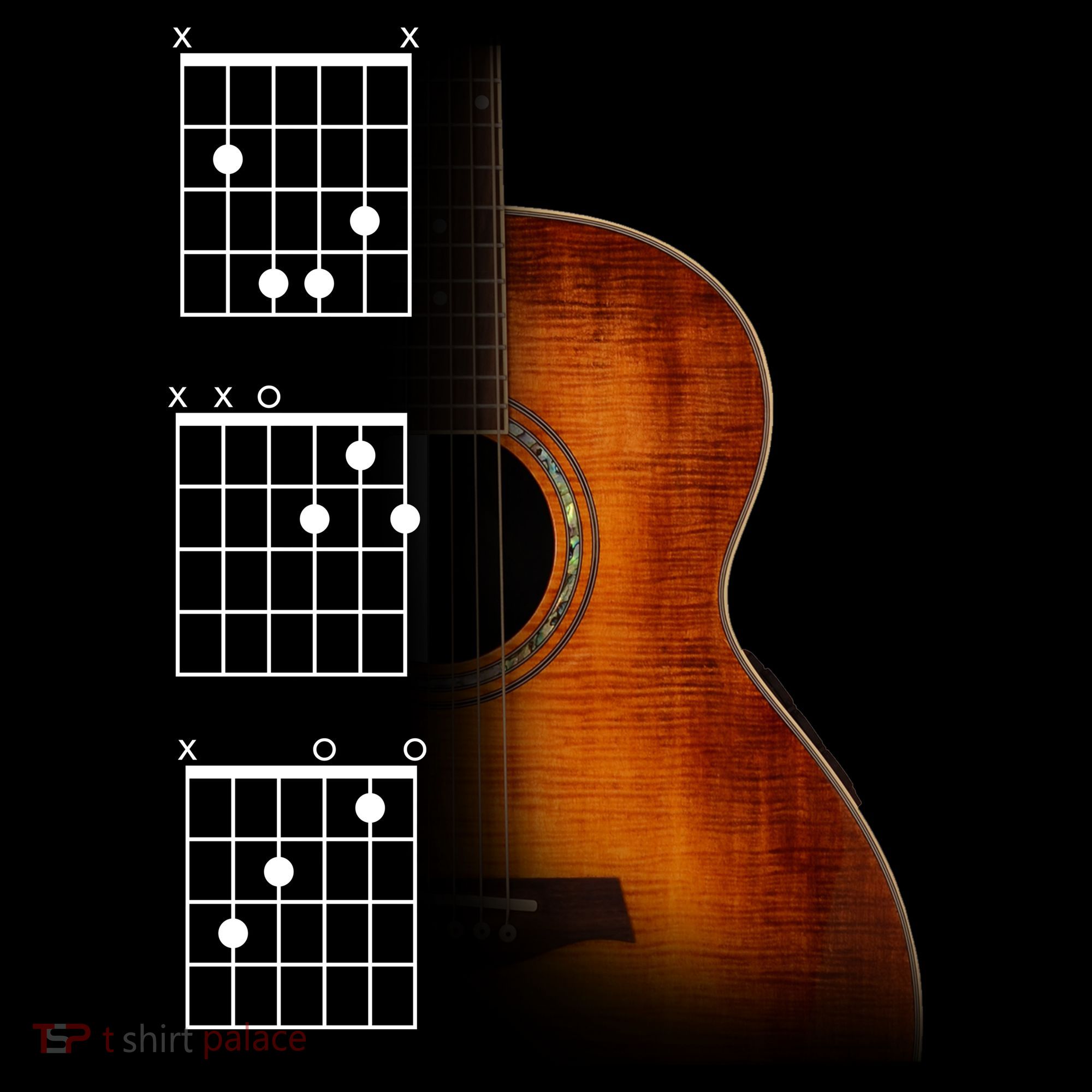 Acoustic Guitar Chords Bucket Hat