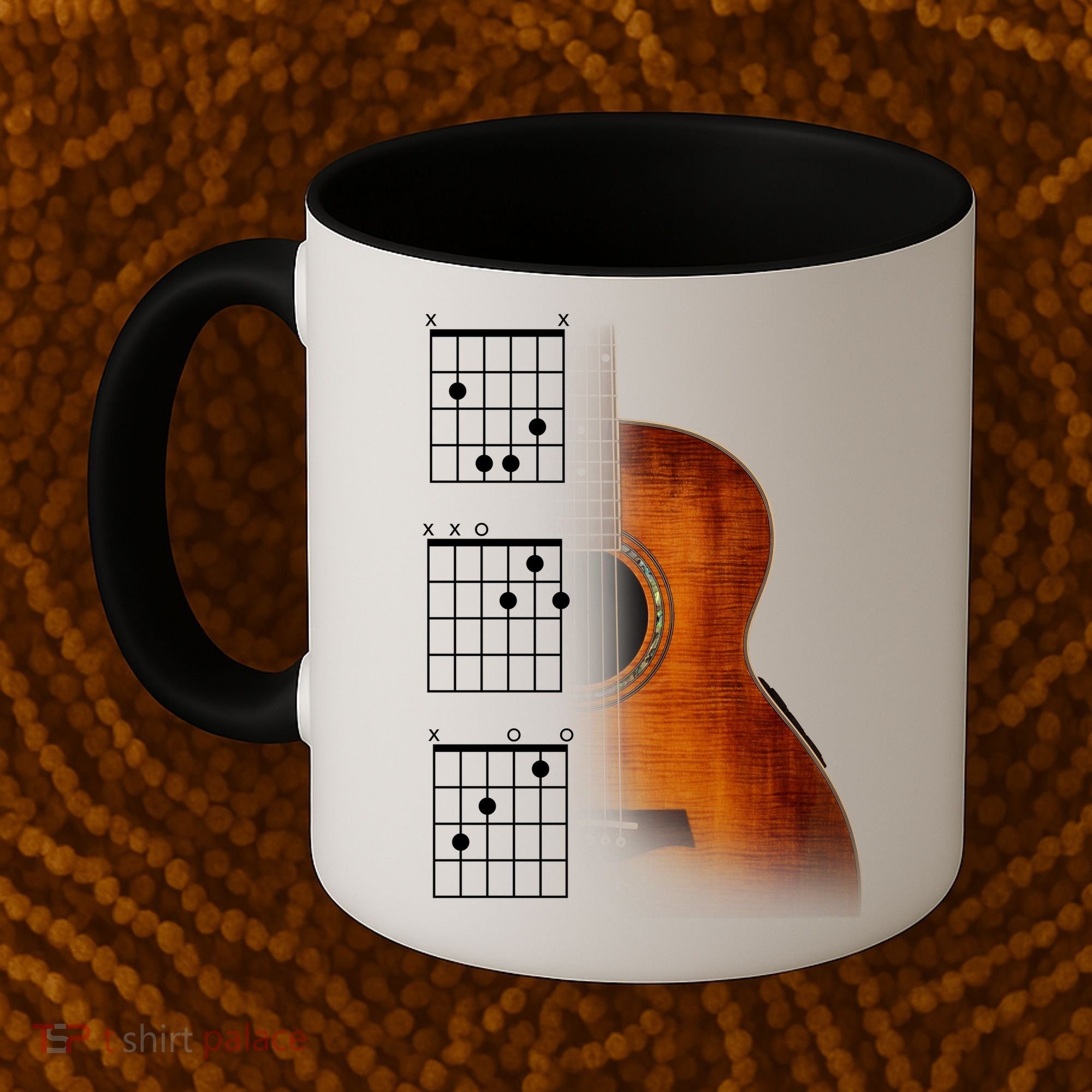 Acoustic Guitar Chords Coffee Mug
