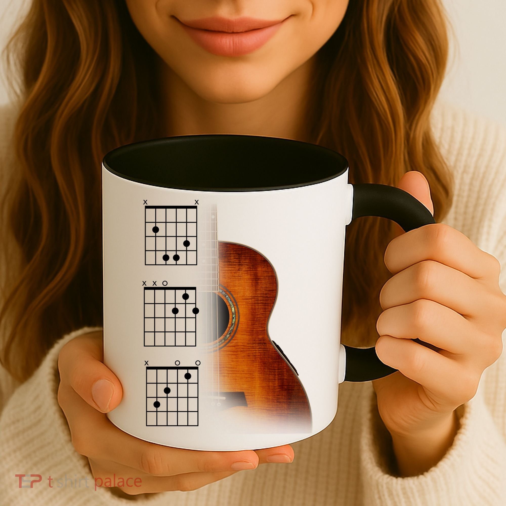 Acoustic Guitar Chords Coffee Mug