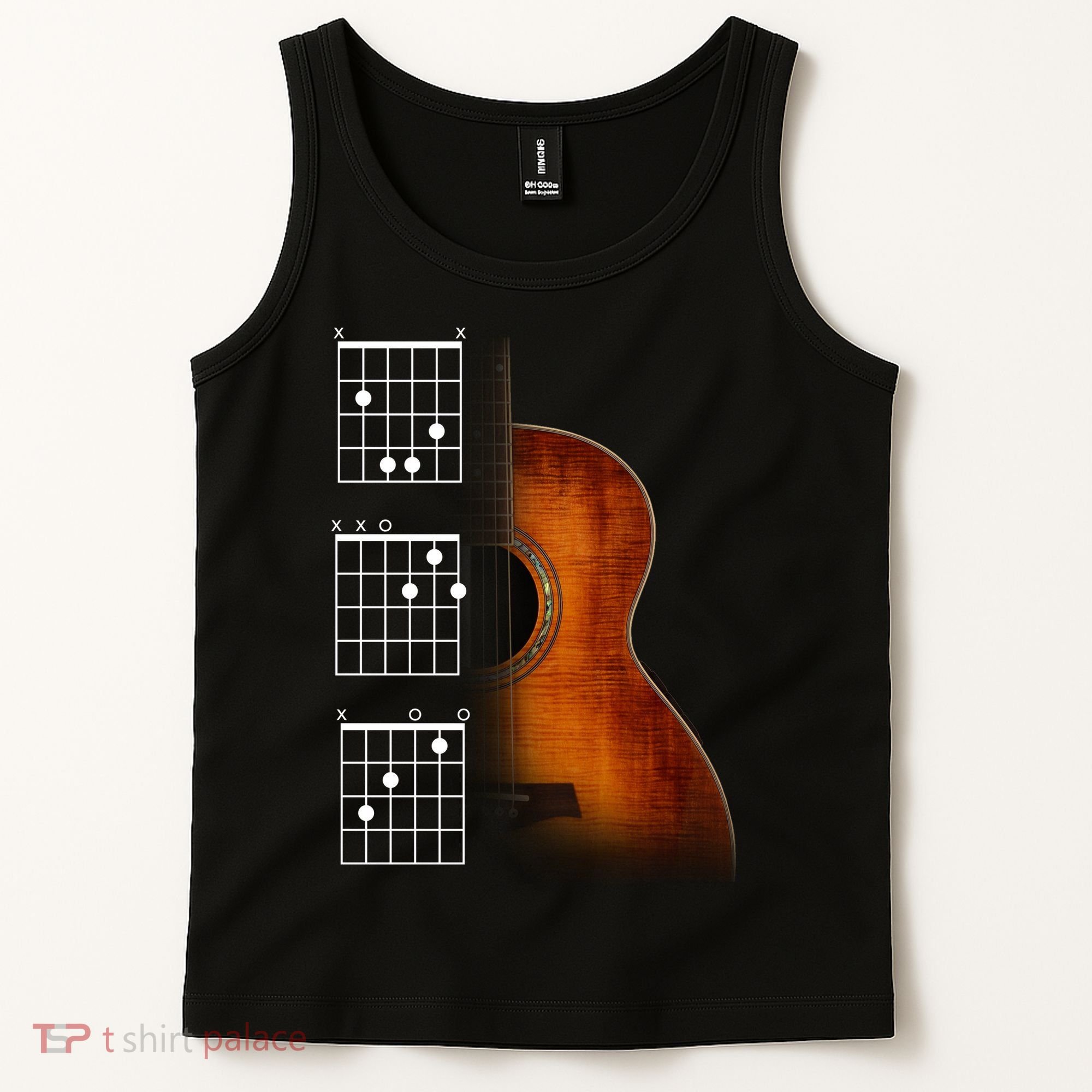 Acoustic Guitar Chords Tank Top