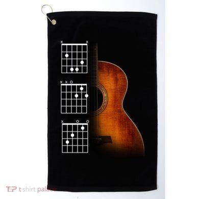 Acoustic Guitar Chords Golf Towel