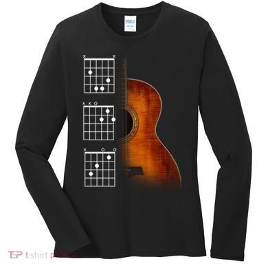 Acoustic Guitar Chords Women's Long Sleeve Shirt