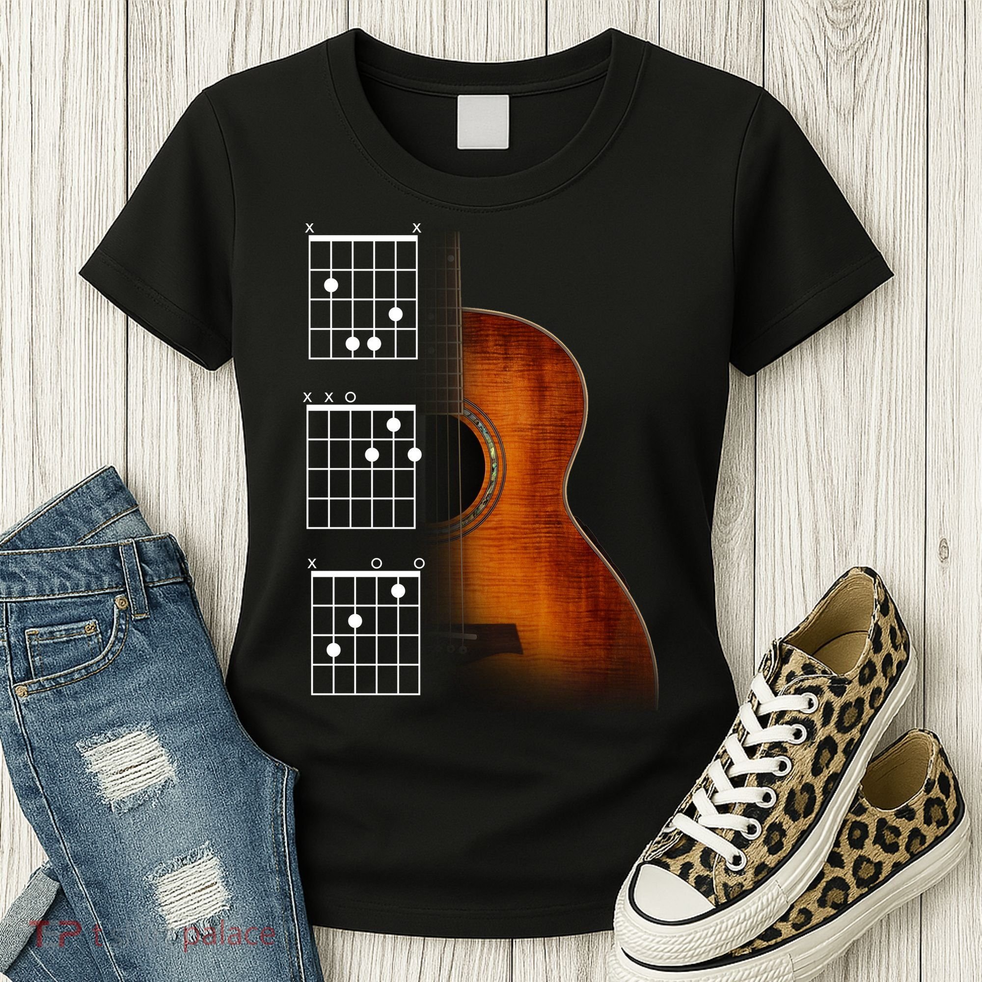 Acoustic Guitar Chords Women's T-Shirt