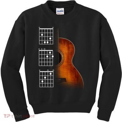 Acoustic Guitar Chords Kids Sweatshirt