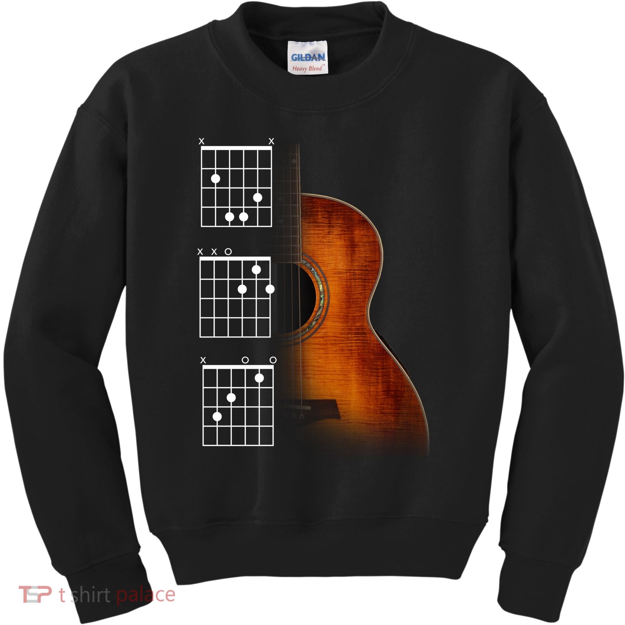 Acoustic Guitar Chords Kids Sweatshirt
