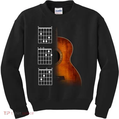 Acoustic Guitar Chords Kids Sweatshirt