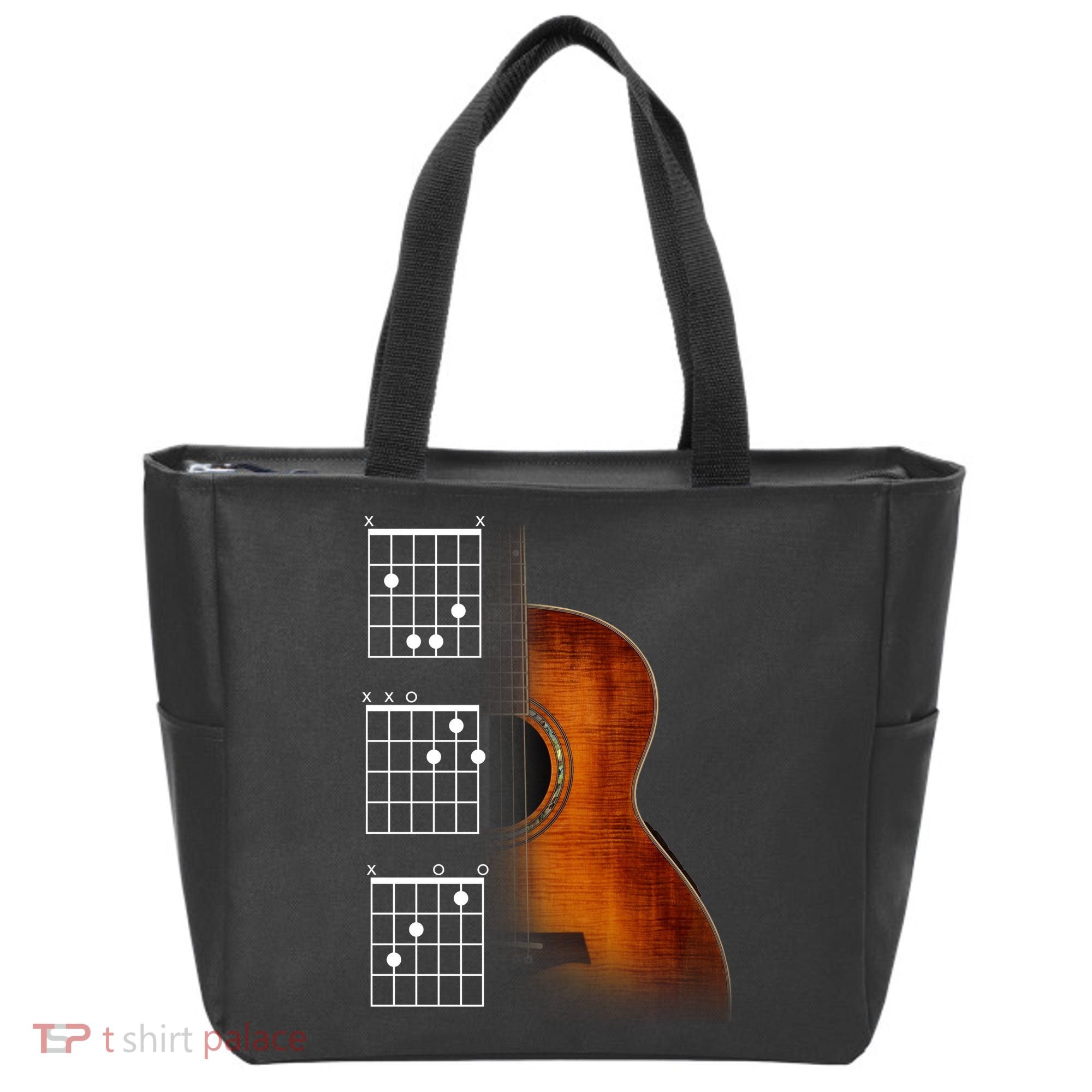 Acoustic Guitar Chords Tote Bag